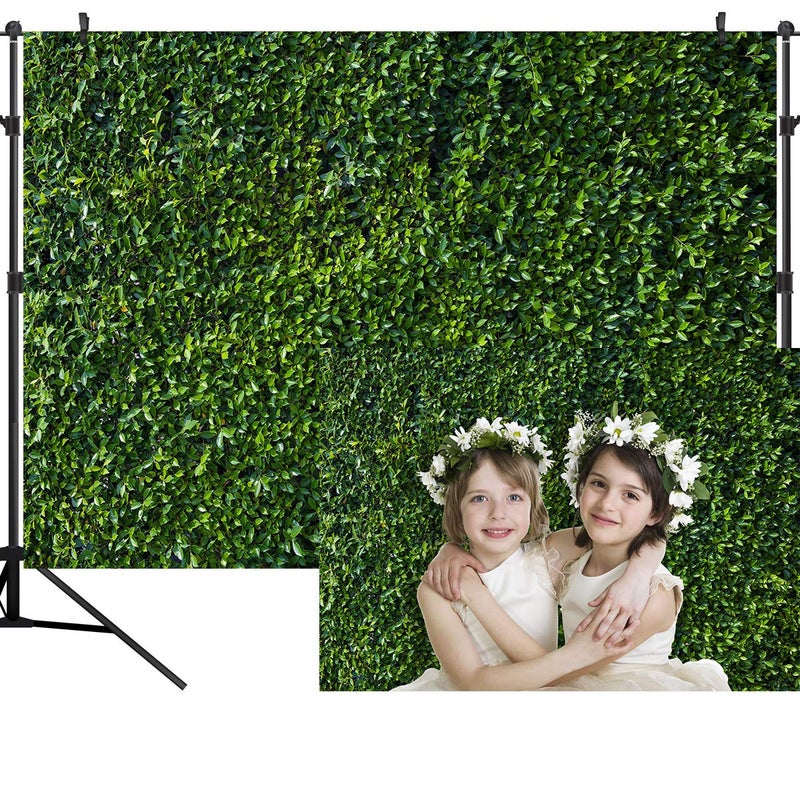 OUYIDA 10X8FT Green Leaves Photography Backdrops Leaf Green Vertical Texture Backdrop Birthday Background for Birthday Party Seamless Photo Booth Vinyl Backdrop PCK41D - Image 2